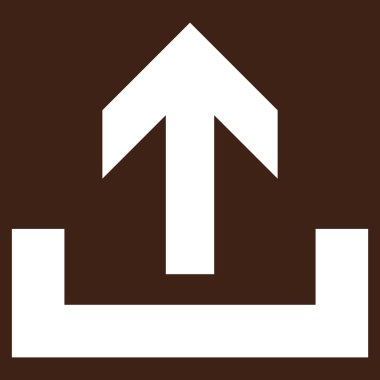 Düz vektör piktogram upload