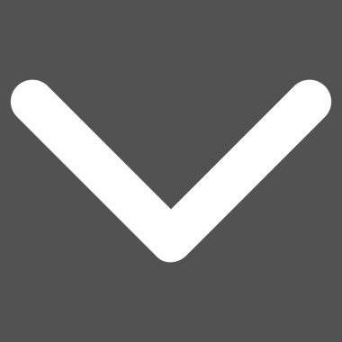 Düz vektör piktogram aşağı yön