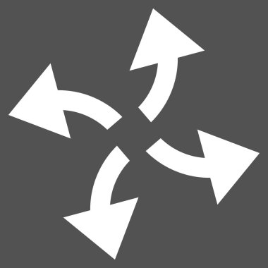 Santrifüj oklar düz vektör piktogram