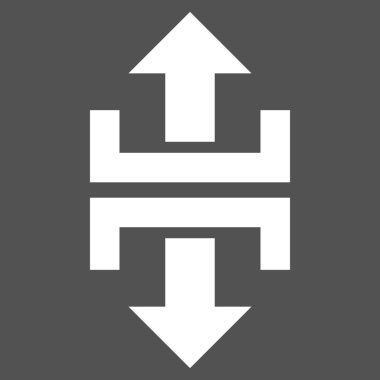 Düşey yönde düz vektör piktogram bölmek