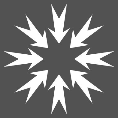 Basınç oklar düz vektör piktogram