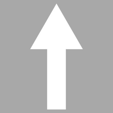 Düz vektör piktogram yukarı ok