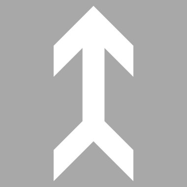 Düz vektör piktogram yukarı ok