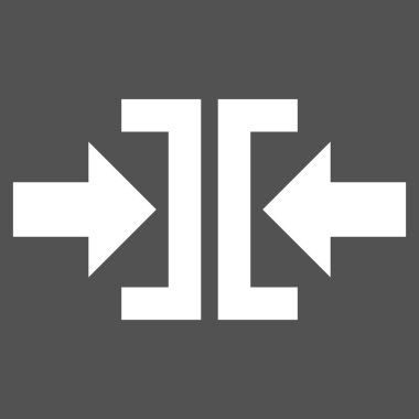 Yatay yöndeki düz vektör piktogram tuşuna basın