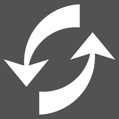 Exchange oklar düz vektör piktogram