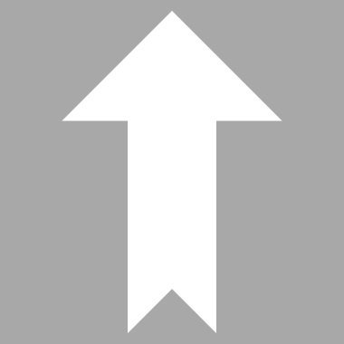 Düz vektör piktogram yukarı ok