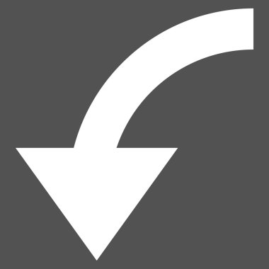 Saatin tersi yönde düz vektör Sembol döndürme