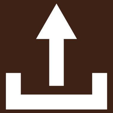 Düz vektör piktogram upload