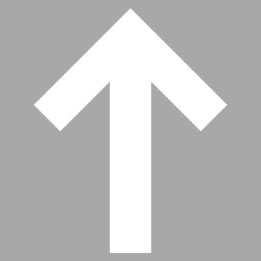 Düz vektör piktogram yukarı ok