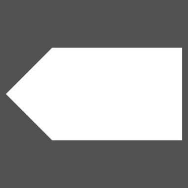 Yön sol düz vektör piktogram