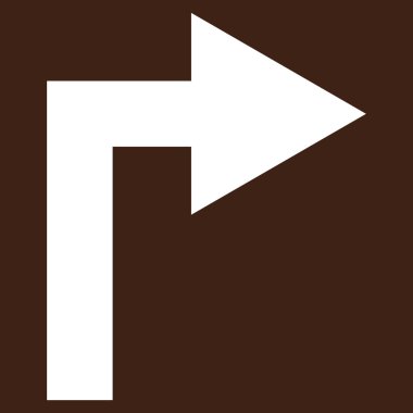 Doğru düz açmak vektör piktogram