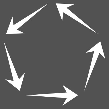 Dolaşım düz vektör piktogram