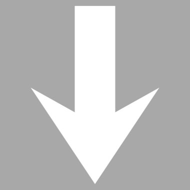 Düz vektör piktogram aşağı ok