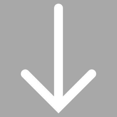 Düz vektör piktogram aşağı ok