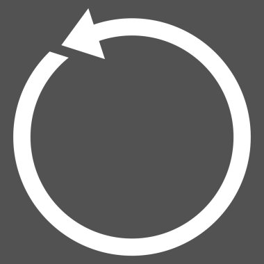 Saatin tersi yönde düz vektör Sembol döndürme