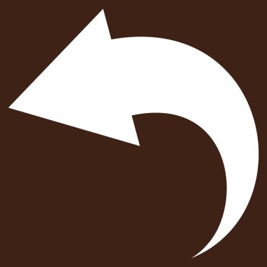 Düz Vektör Piktogramı Geri Al