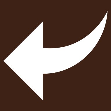 Düz Vektör Piktogramı Geri Al