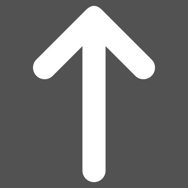 Düz vektör piktogram yukarı ok