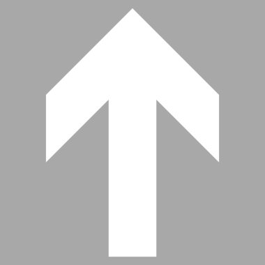 Düz vektör piktogram yukarı ok