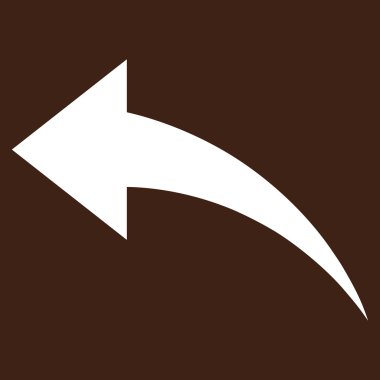 Düz Vektör Piktogramı Geri Al