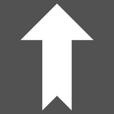 Düz vektör piktogram yukarı ok