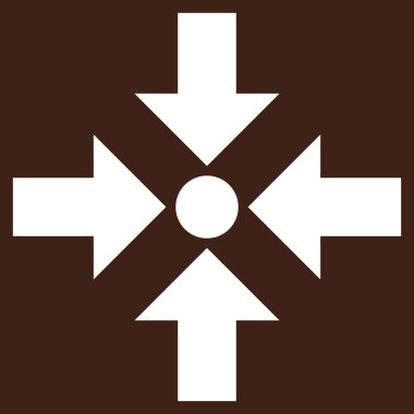 Shrink Oklar Düz Vektör Pictogram