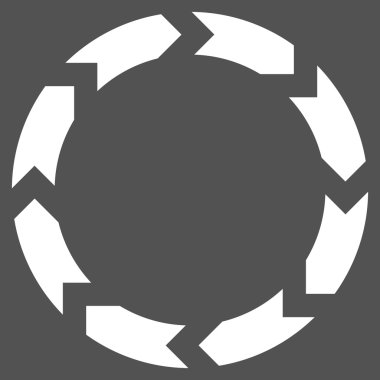 Dolaşım düz vektör piktogram