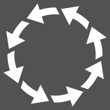 Saatin tersi yönde düz vektör Sembol döndürme