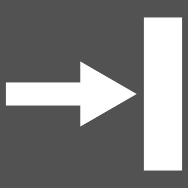 Doğru düz taşımak vektör piktogram