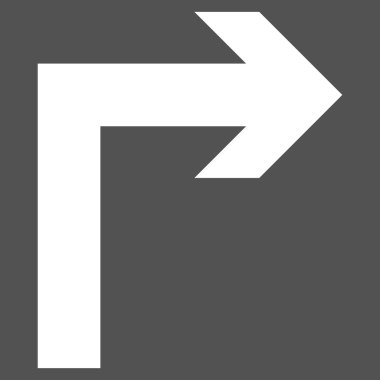 Doğru düz açmak vektör piktogram