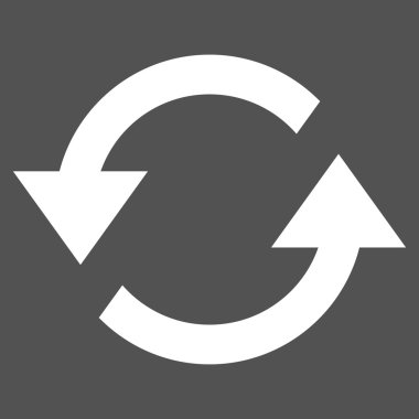 Oklar düz vektör piktogram Yenile