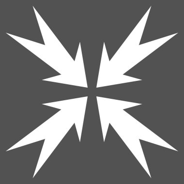 Sıkıştırma OK düz vektör piktogram