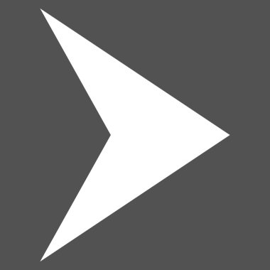 Ok ucu düz vektör piktogram sağ