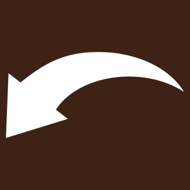 Düz Vektör Piktogramı Geri Al