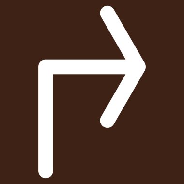 Doğru düz açmak vektör piktogram