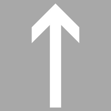 Düz vektör piktogram yukarı ok