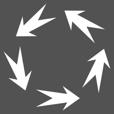 Döndürme düz vektör piktogram