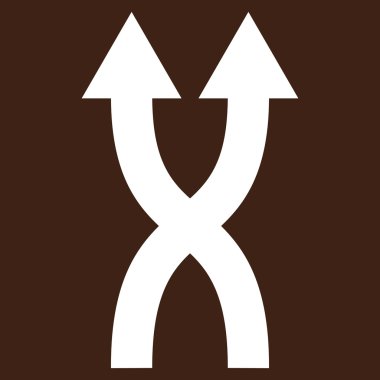 Shuffle Oklar Yukarı Düz Vektör Pictogram