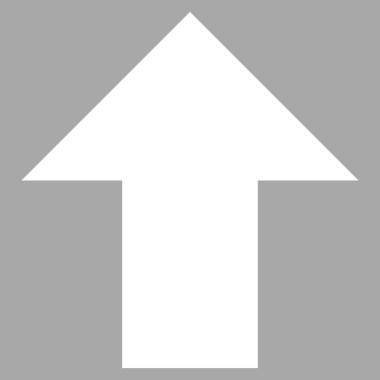 Düz vektör piktogram yukarı ok