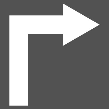 Doğru düz açmak vektör piktogram