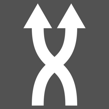 Shuffle Oklar Yukarı Düz Vektör Pictogram