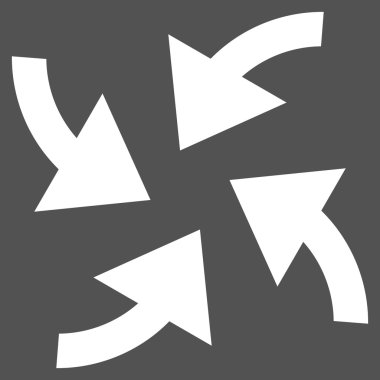 Siklon oklar düz vektör piktogram