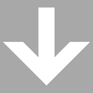 Düz vektör piktogram aşağı ok