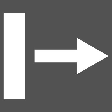 Doğru düz çekmek vektör piktogram