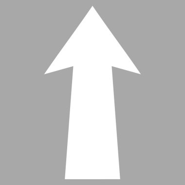 Düz vektör piktogram yukarı ok