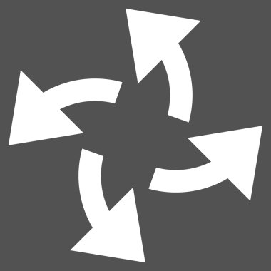 Santrifüj oklar düz vektör piktogram