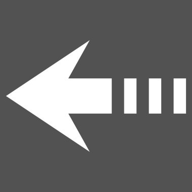 Sol düz vektör piktogram göndermek