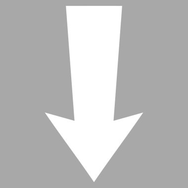 Düz vektör piktogram aşağı ok