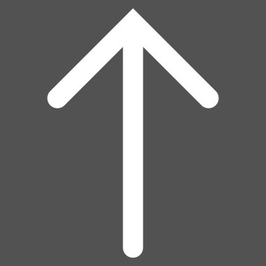 Düz vektör piktogram yukarı ok