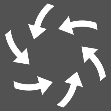 Oklar düz vektör piktogram girdap